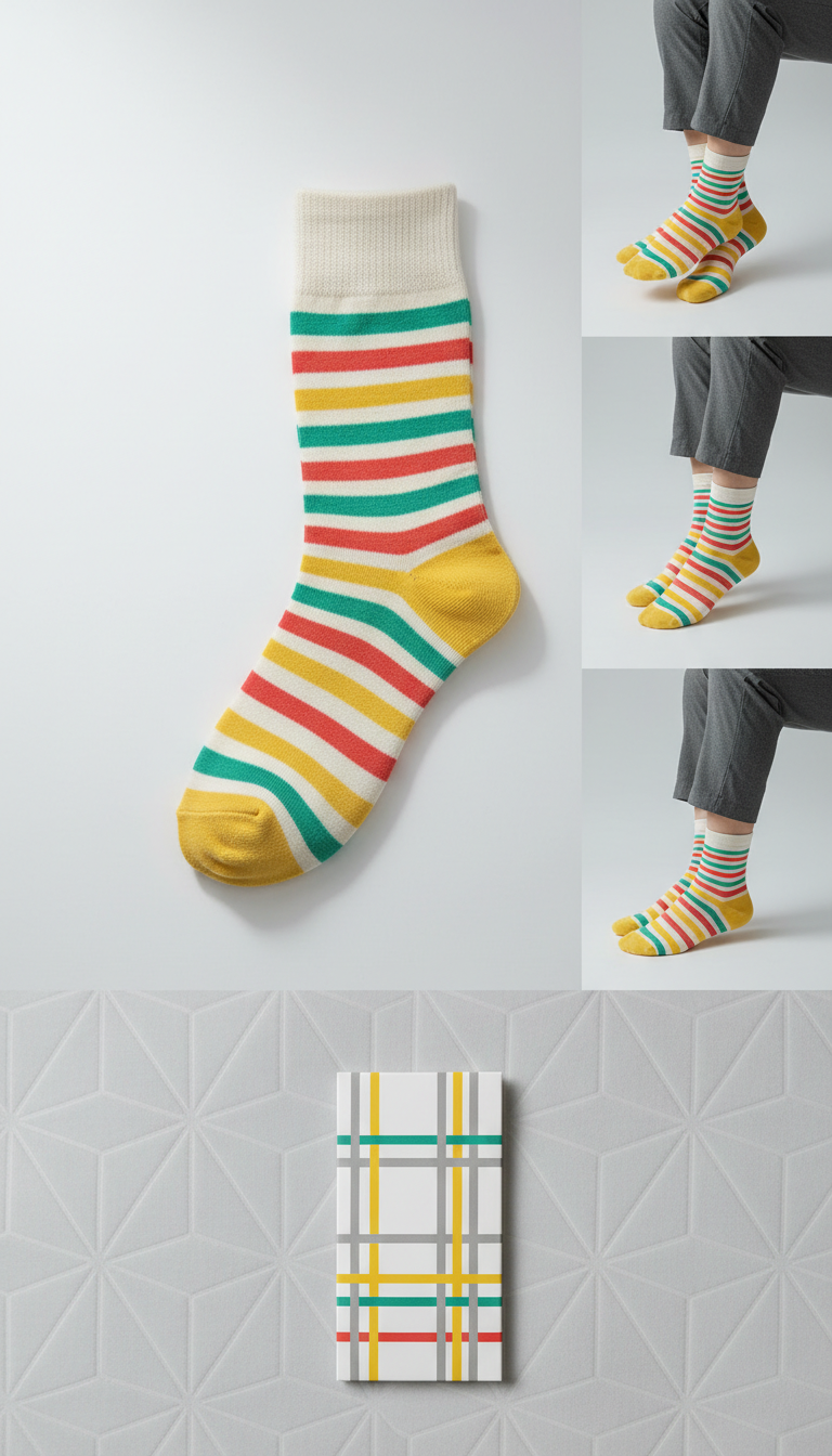 Lemon Zest Stripe Sock