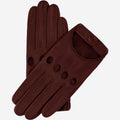 Alessa (cordovan) - Classic Italian lambskin leather driving gloves