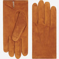Angelo (cognac) – Italian suede leather gloves with luxurious cashmere lining