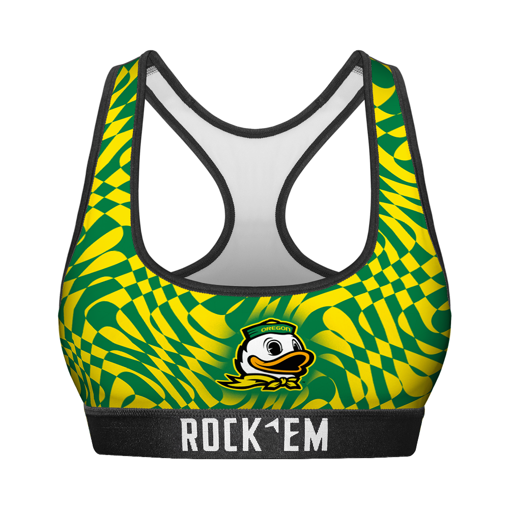 Oregon Ducks - Wavy Checkers