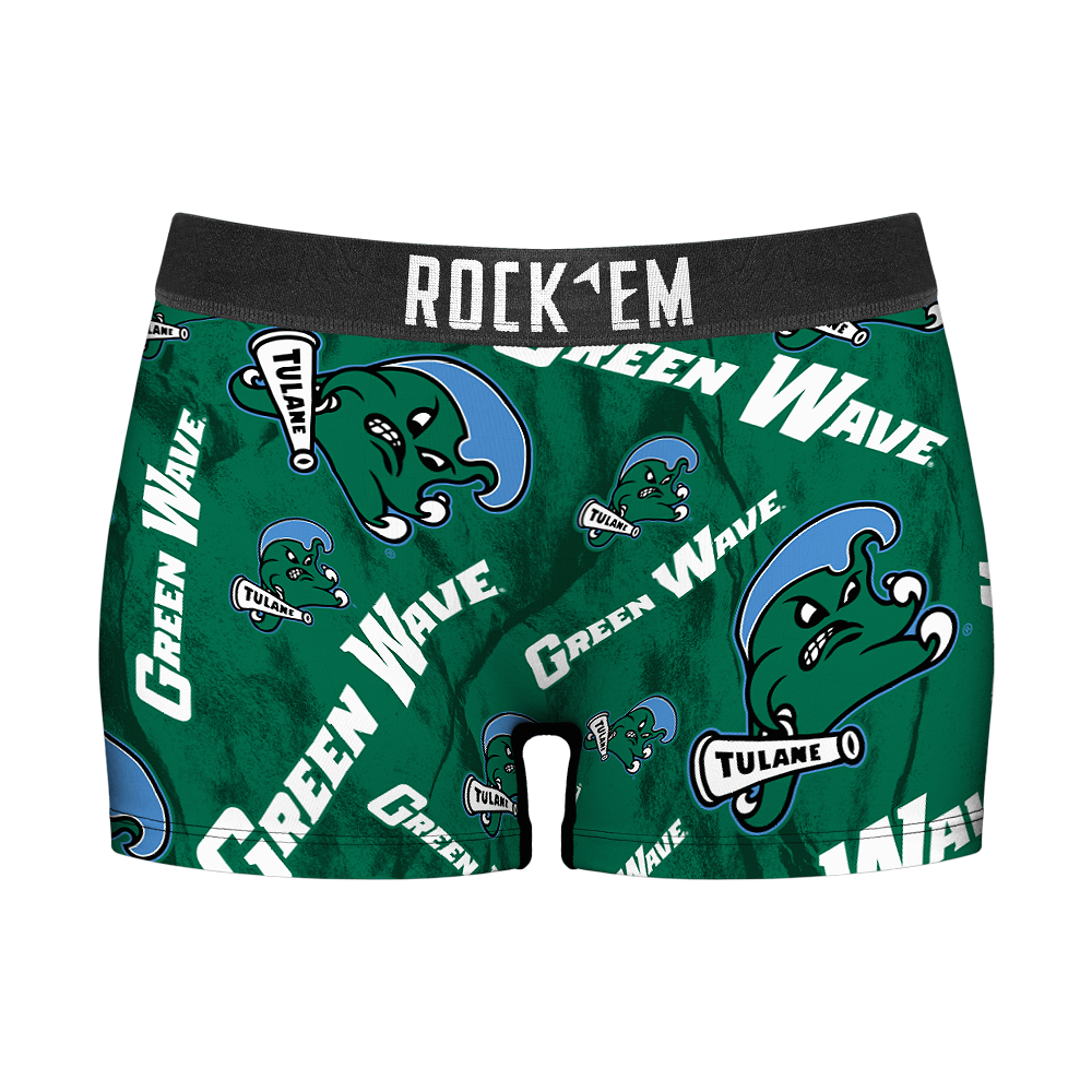 Tulane Green Wave - Logo All-Over