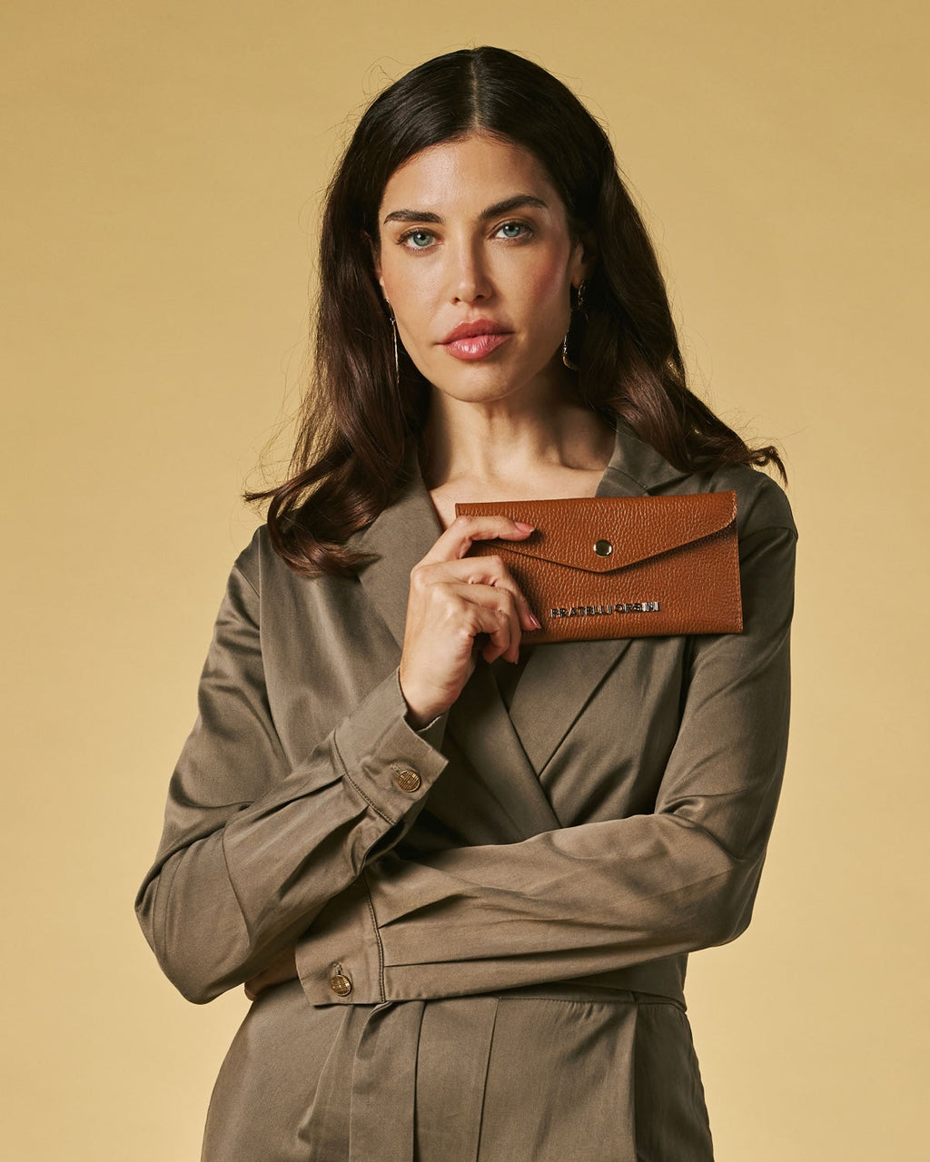 Carmina (cognac) - Italian calf leather women’s wallet