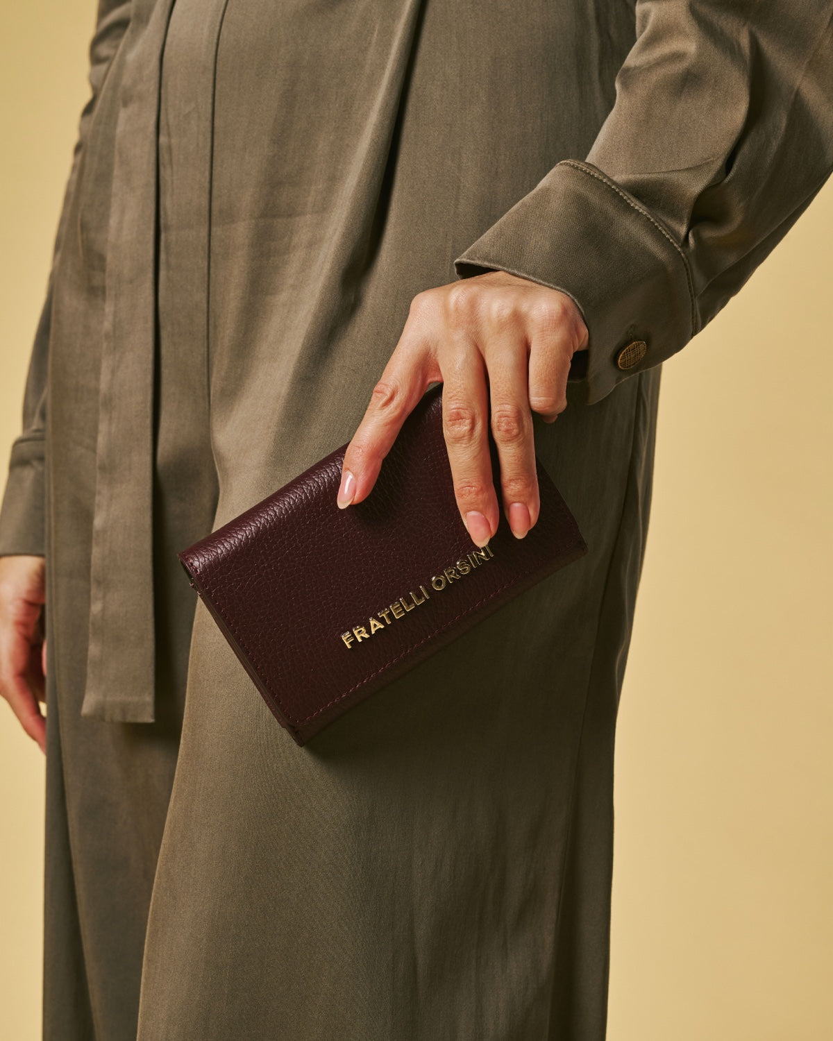 Costanza (eggplant) - Italian calf leather women’s wallet