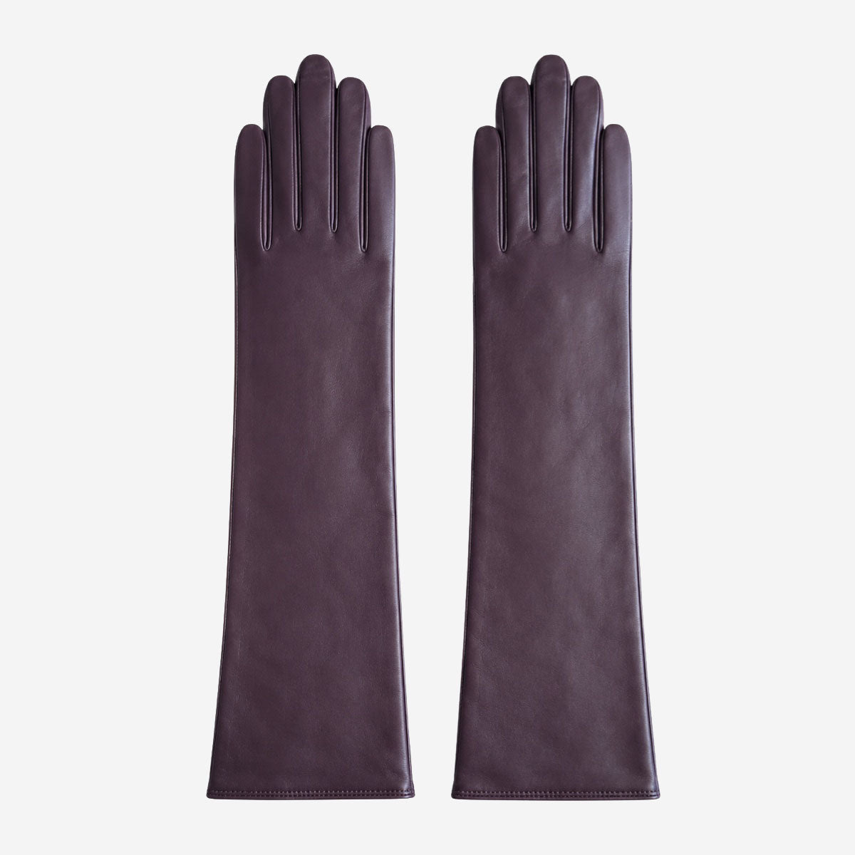 Leonora (dark brown) - Italian "8 button length" cashmere lined leather gloves