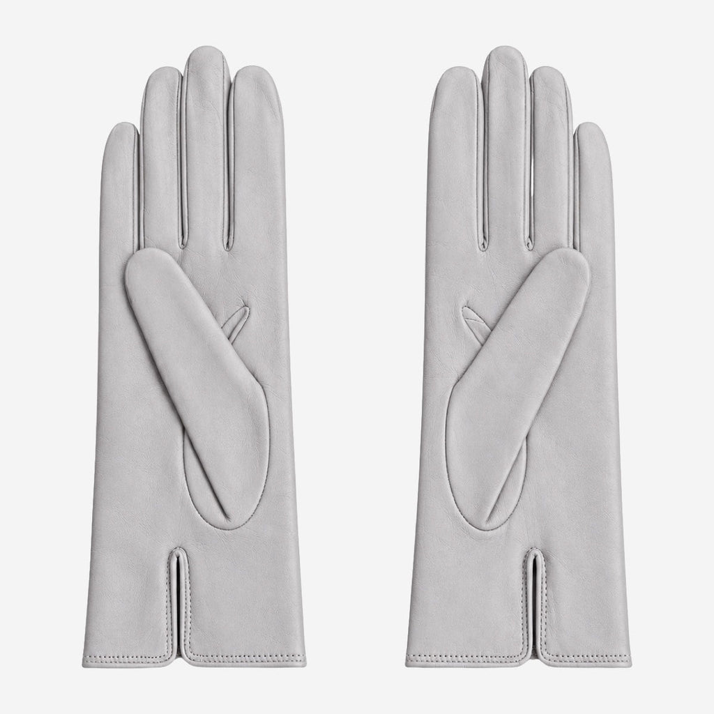 FC04 (grey) - Women's Italian cashmere lined leather gloves