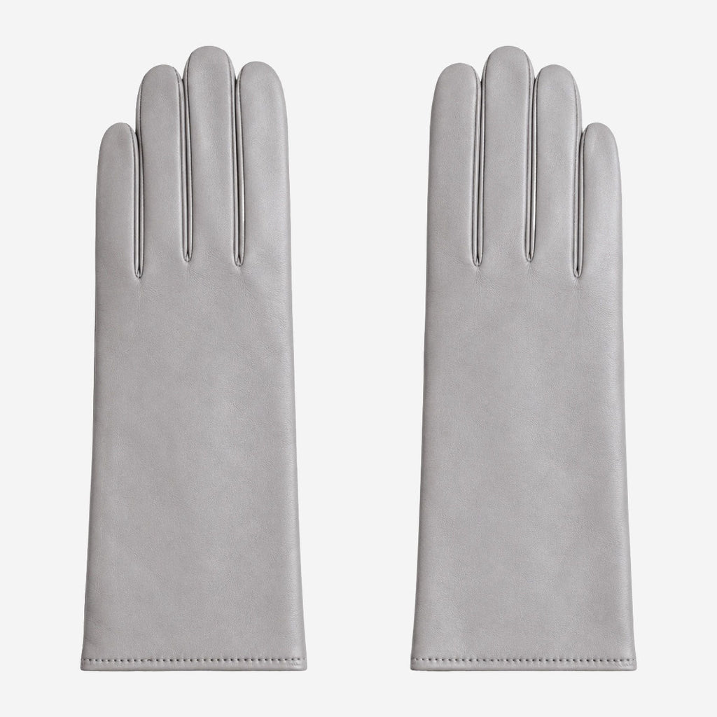 FC04 (grey) - Women's Italian cashmere lined leather gloves