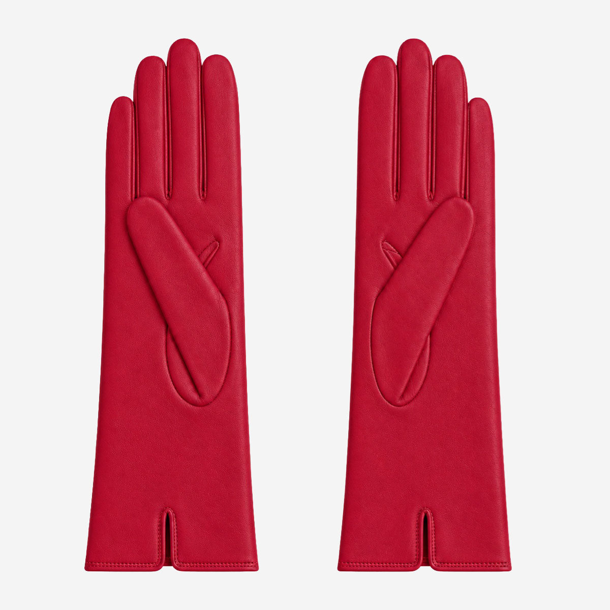 FC04 (deep red) - Women's Italian cashmere lined leather gloves