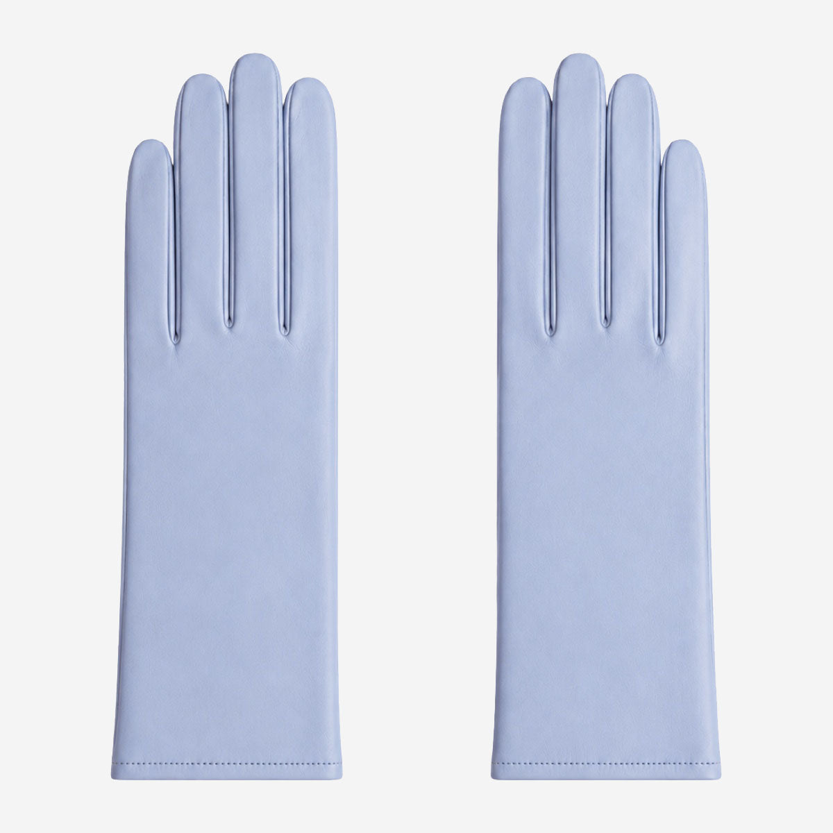 Leonora (sky) - Italian cashmere lined 6-button length leather gloves
