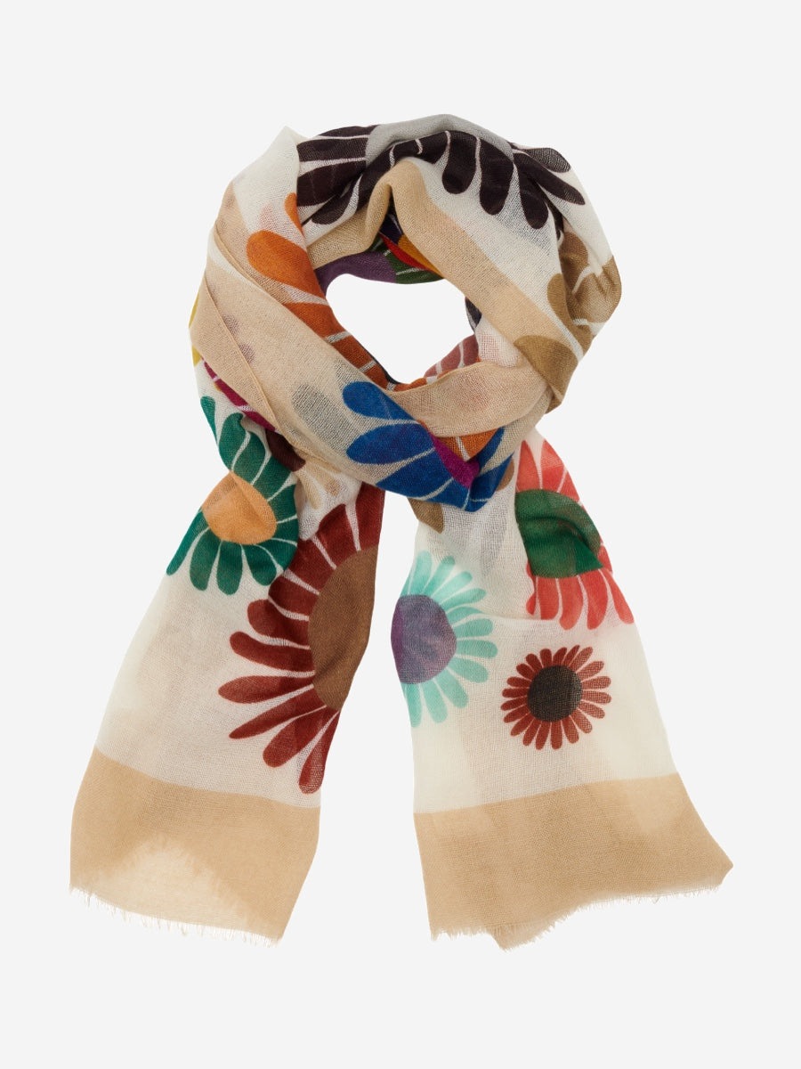 Evelina (yellow) - Soft and lightweight Italian scarf from premium wool