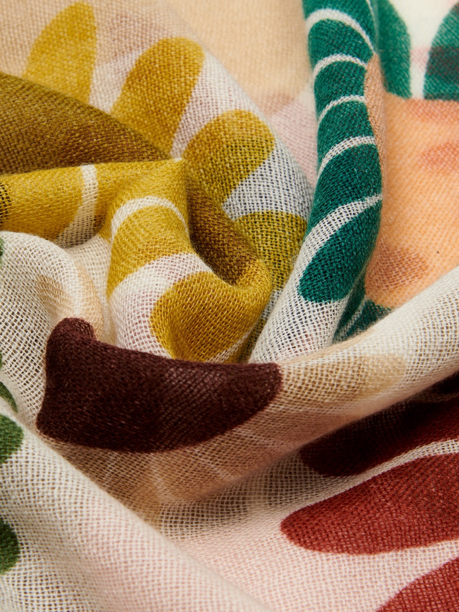 Evelina (yellow) - Soft and lightweight Italian scarf from premium wool