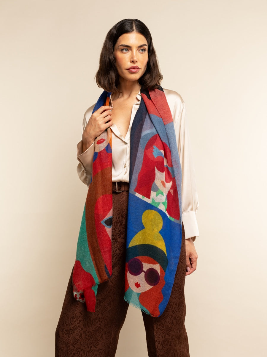 Evelina - Soft and lightweight Italian scarf from premium wool