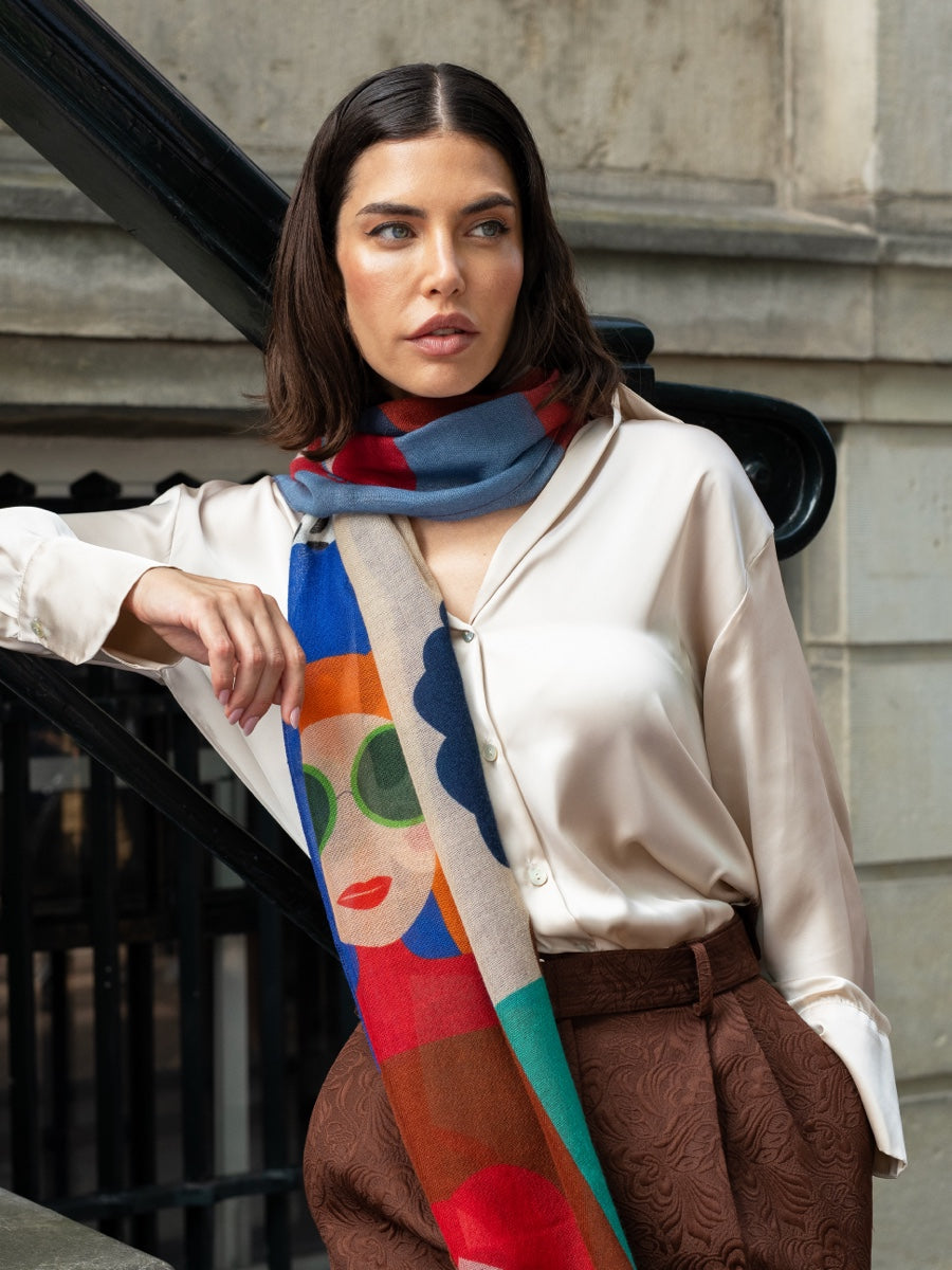 Evelina - Soft and lightweight Italian scarf from premium wool