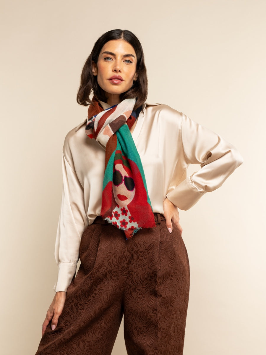 Evelina - Soft and lightweight Italian scarf from premium wool