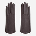 FS02Z (darkbrown) - Women’s unlined Italian lambskin leather gloves