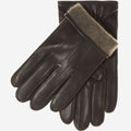 Giovanni (brown) - Classic Italian lambskin leather gloves with cashmere lining & touchscreen feature