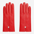 MM5020 (red/white) – Italian lambskin cashmere-lined leather gloves