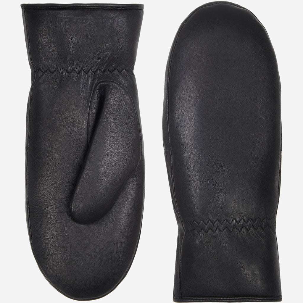 Paris (black) – Sheepskin leather mittens with lambswool lining and touchscreen feature