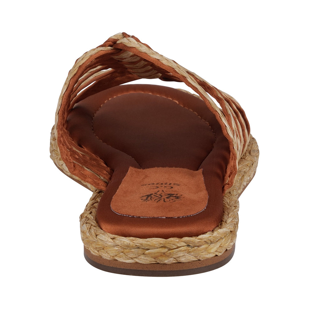 Women's Phoenix Cognac Espadrille Strappy Flat Sandals