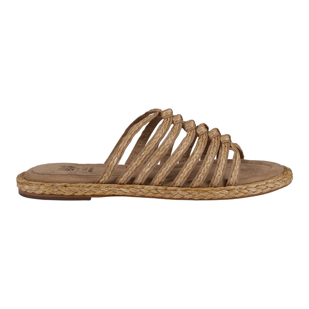 Women's Phoenix Natural Espadrille Strappy Flat Sandals