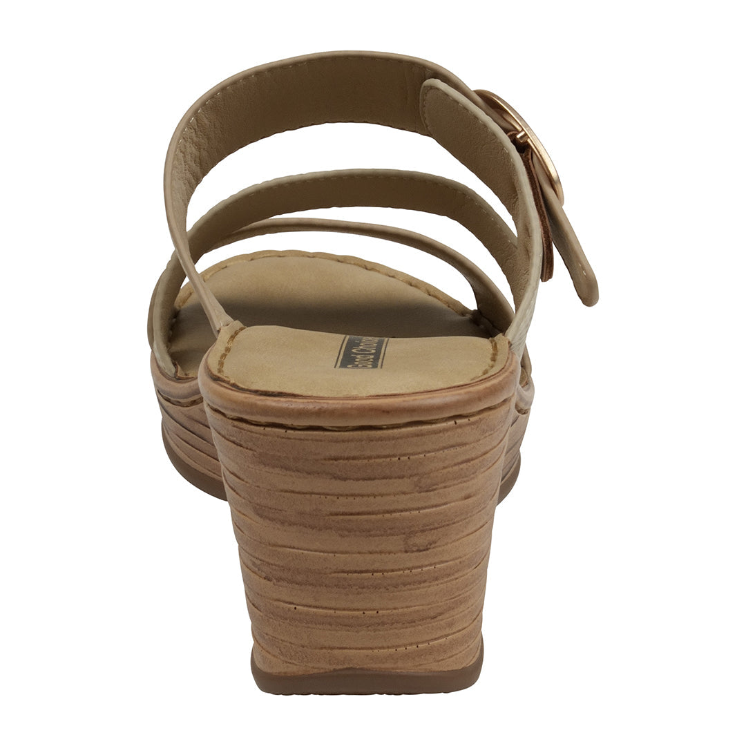 Women's Odalis Natural Wedge Sandals with Buckle