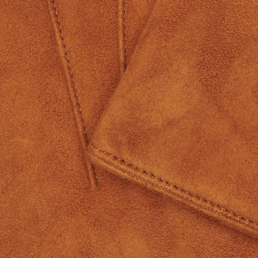 Silvia (cognac) - Italian suede leather gloves with luxurious cashmere lining