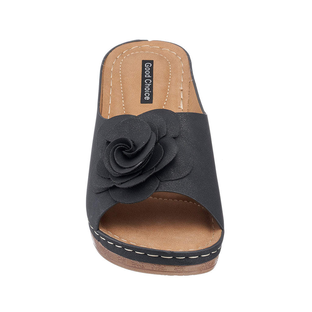 Women's Tokyo Black Wedge Sandals