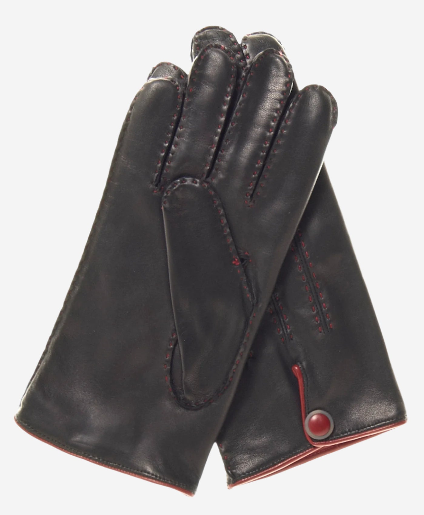 CA3152 (black) - Men's Italian cashmere lined handsewn dress gloves