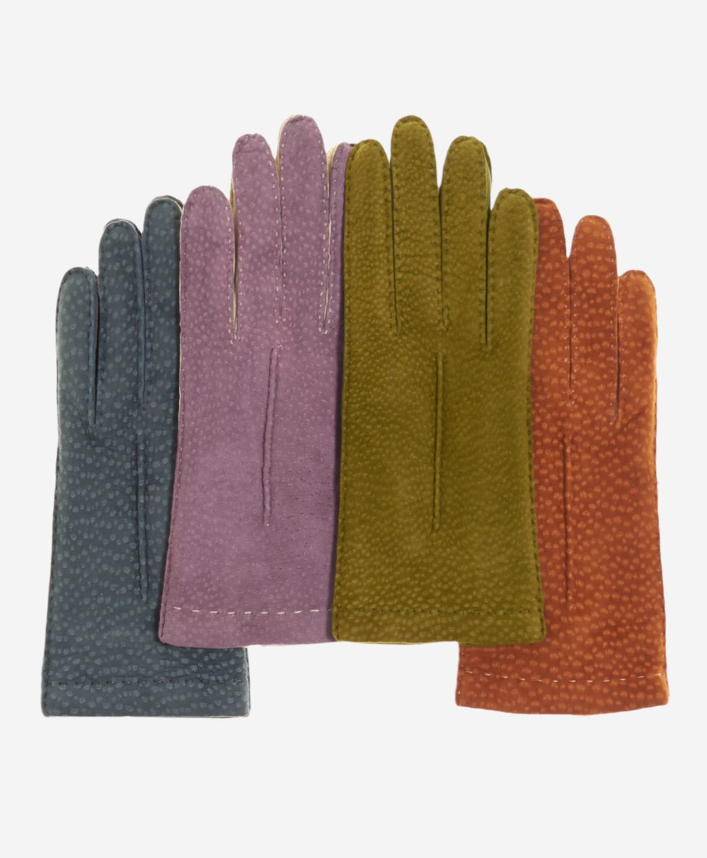 CA4538 (moss) - Handsewn Italian carpincho women's dress gloves with cashmere lining