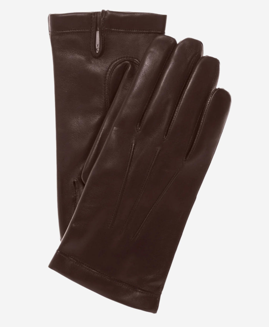 CC3001 (brown) - Men's Italian cashmere lined leather gloves