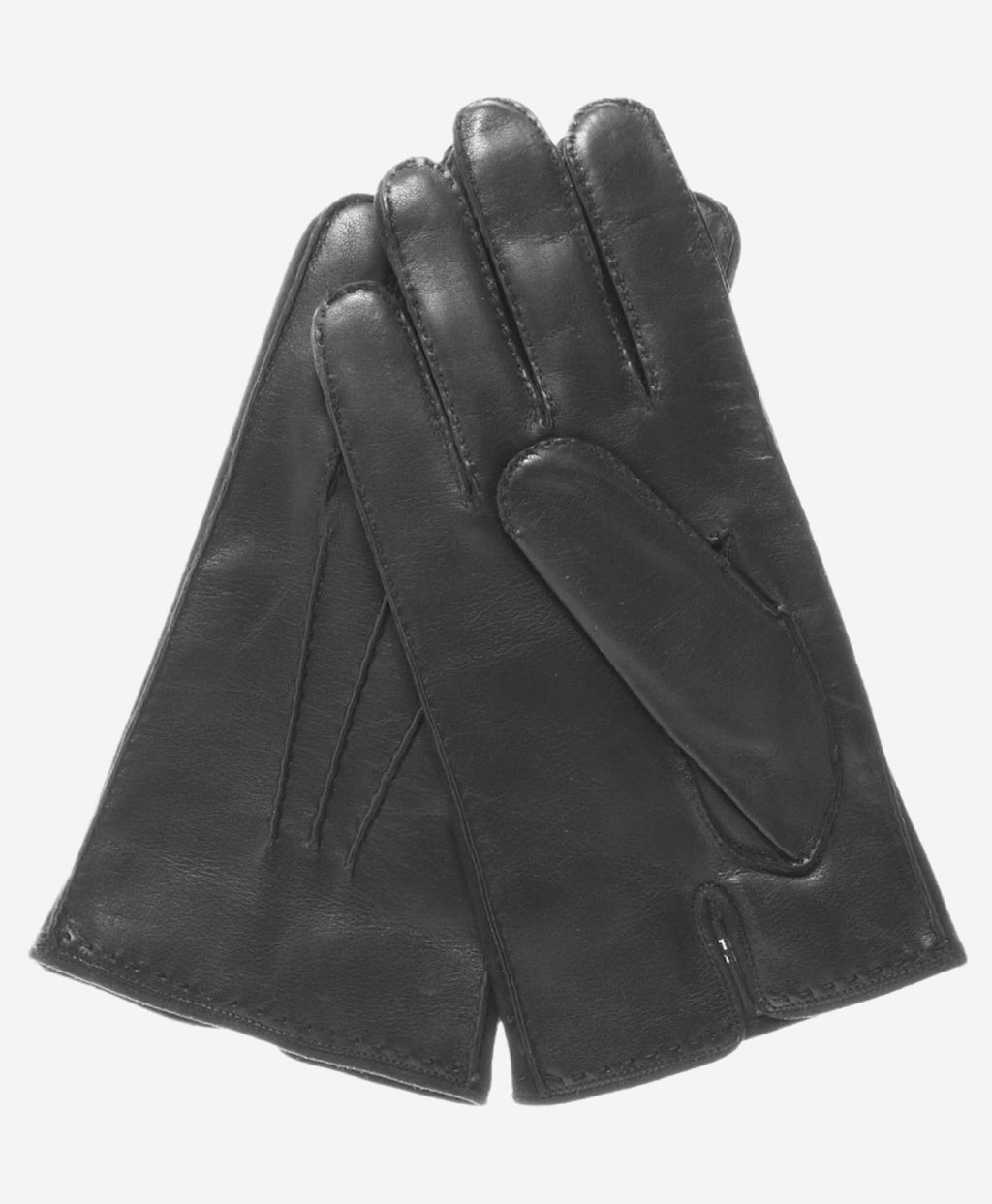 CC3104 (black) - Men's Italian handsewn cashmere lined leather gloves