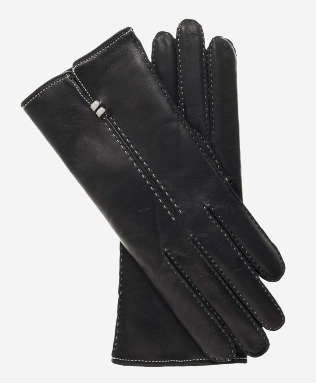 CC4301 (black) - Women’s handsewn Italian cashmere lined leather gloves