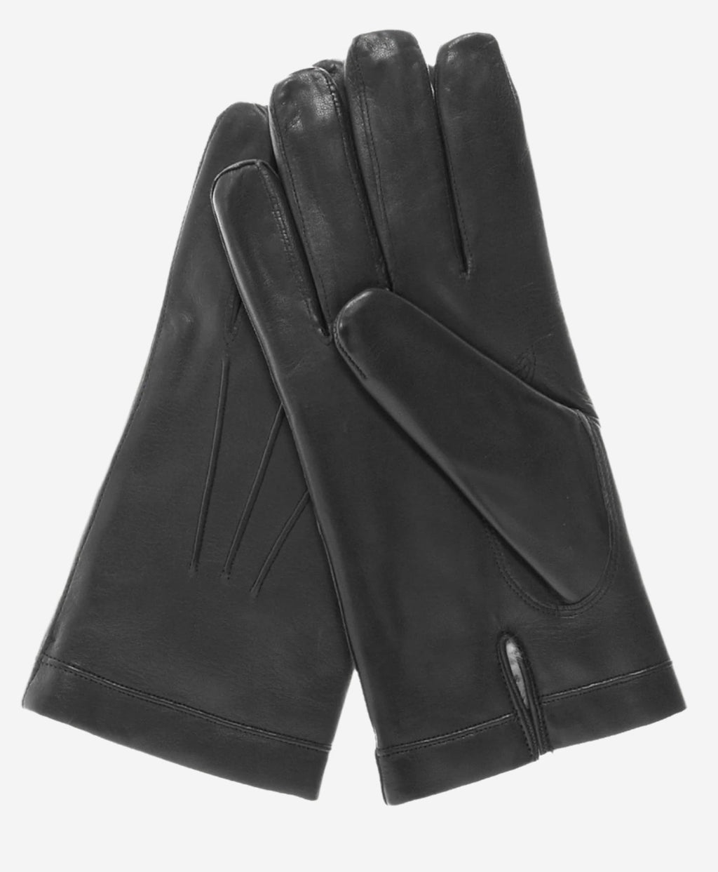 CR3303 (black) - Men’s Italian rabbit fur gloves with longer fingers