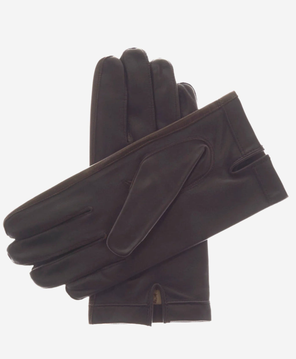 CS3913 (black) - Men's Italian Silk Lined Touchscreen Leather Gloves
