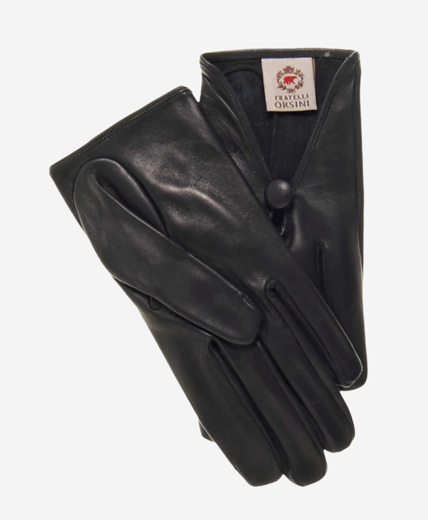 CS4362 (black) - Women's Italian Silk Lined Gloves with Center Button