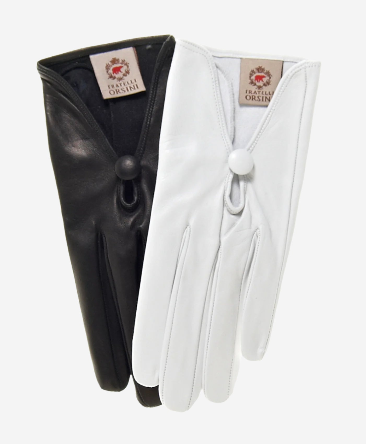 CS4362 (ivory) - Women's Italian Silk Lined Gloves with Center Button