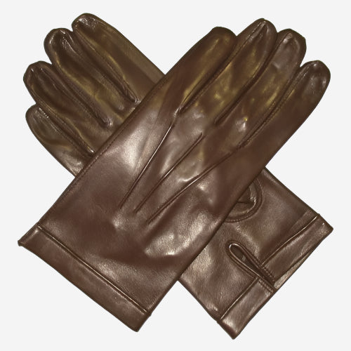 CU1001 (brown) - Men's Italian Unlined Leather Gloves