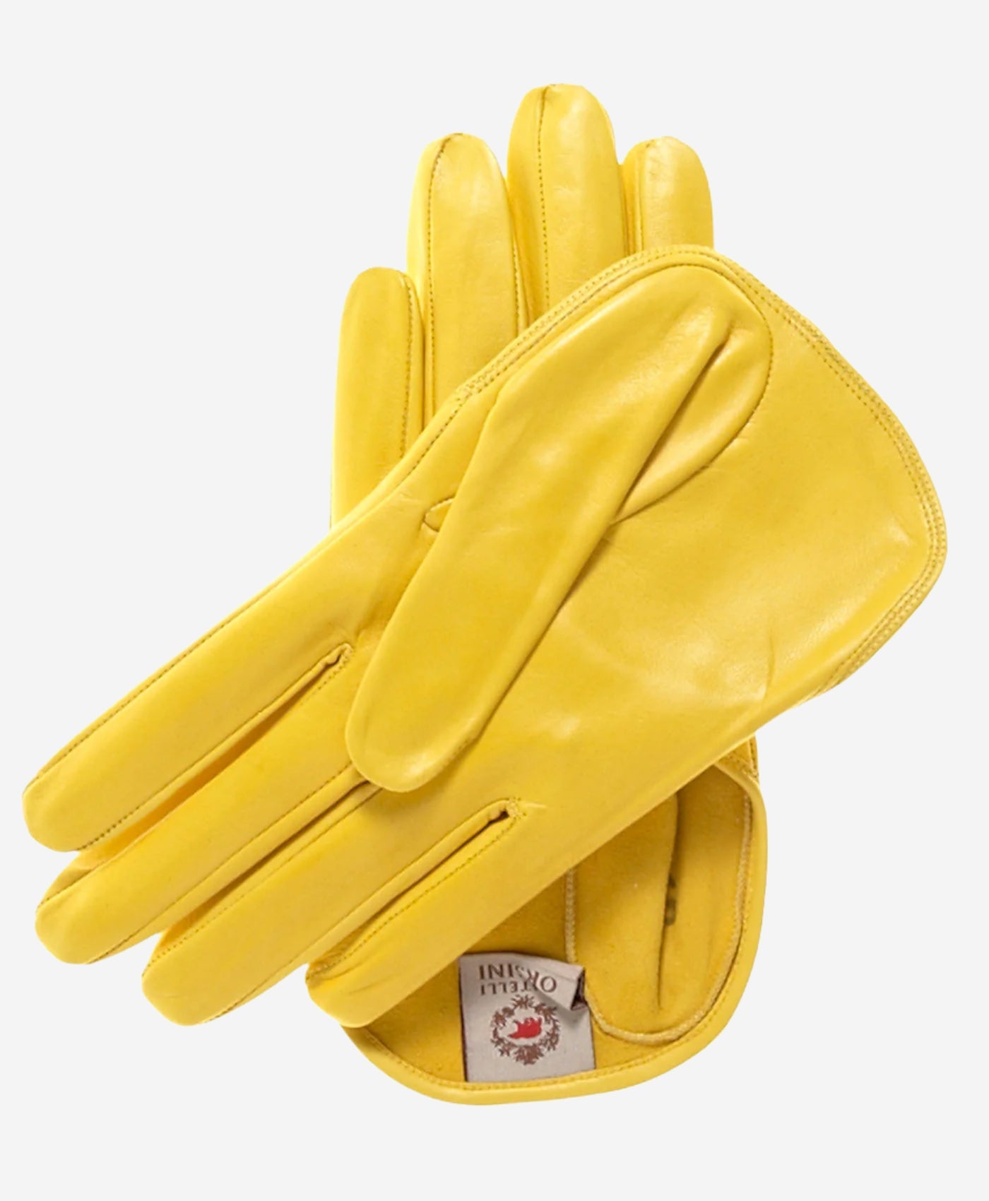 CU4303 (yellow) - Women's Short Italian Leather Gloves