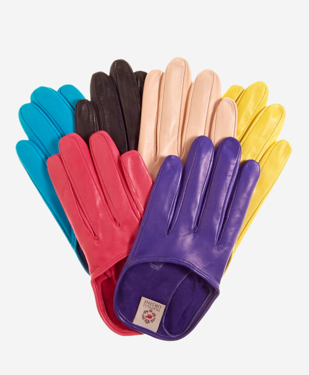 CU4303 (black) - Women's Short Italian Leather Gloves