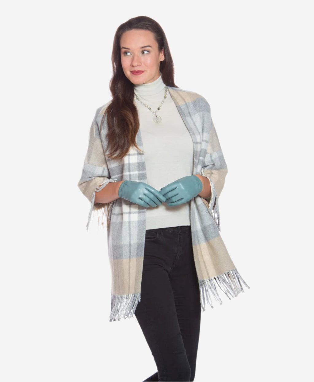 CU4601 (sage) - Women's Unlined Italian Fashion Leather Gloves With Short Wrist