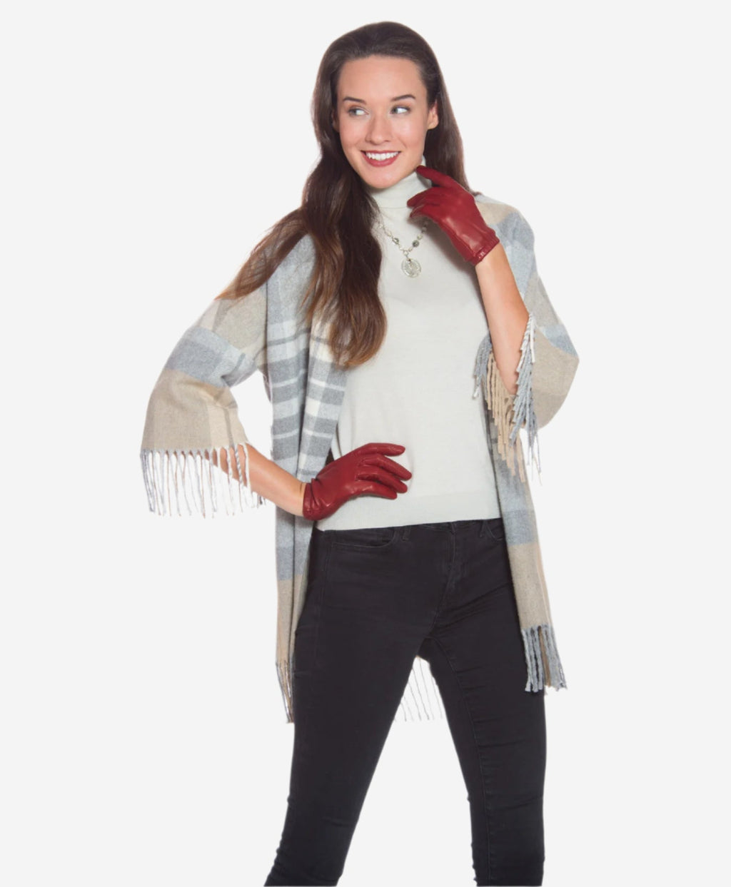 CU4601 (xb) - Women's Unlined Italian Fashion Leather Gloves With Short Wrist