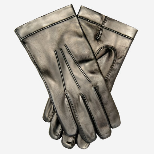 CX3350 (black) - Men’s Italian leather cadet-size wool-lined gloves