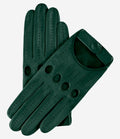 Alessa (hunter) - Classic Italian lambskin leather driving gloves