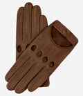 Alessa (Taupe) - Classic Italian lambskin leather driving gloves