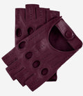Rossana (xb) - Italian fingerless lambskin leather driving gloves