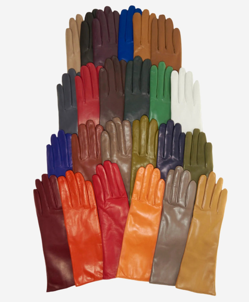 Camilla (charcoal) - Italian "4 button length" cashmere lined leather gloves