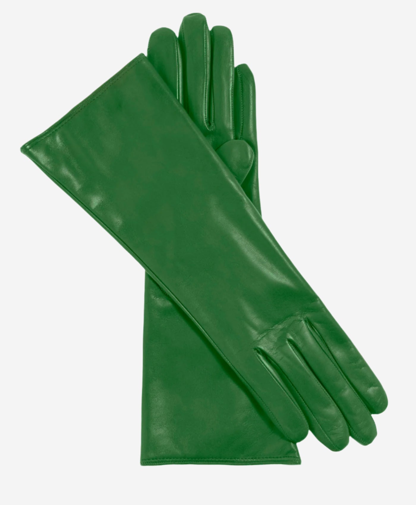 Camilla (green) - Italian "4 button length" cashmere lined leather gloves