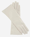 Camilla (ivory) - Italian "4 button length" cashmere lined leather gloves