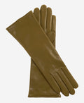 Camilla (moss) - Italian "4 button length" cashmere lined leather gloves
