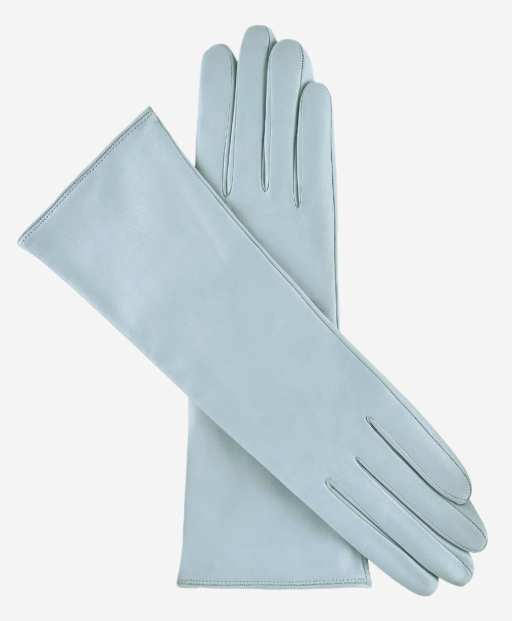 Camilla (sky) - Italian "4 button length" cashmere lined leather gloves