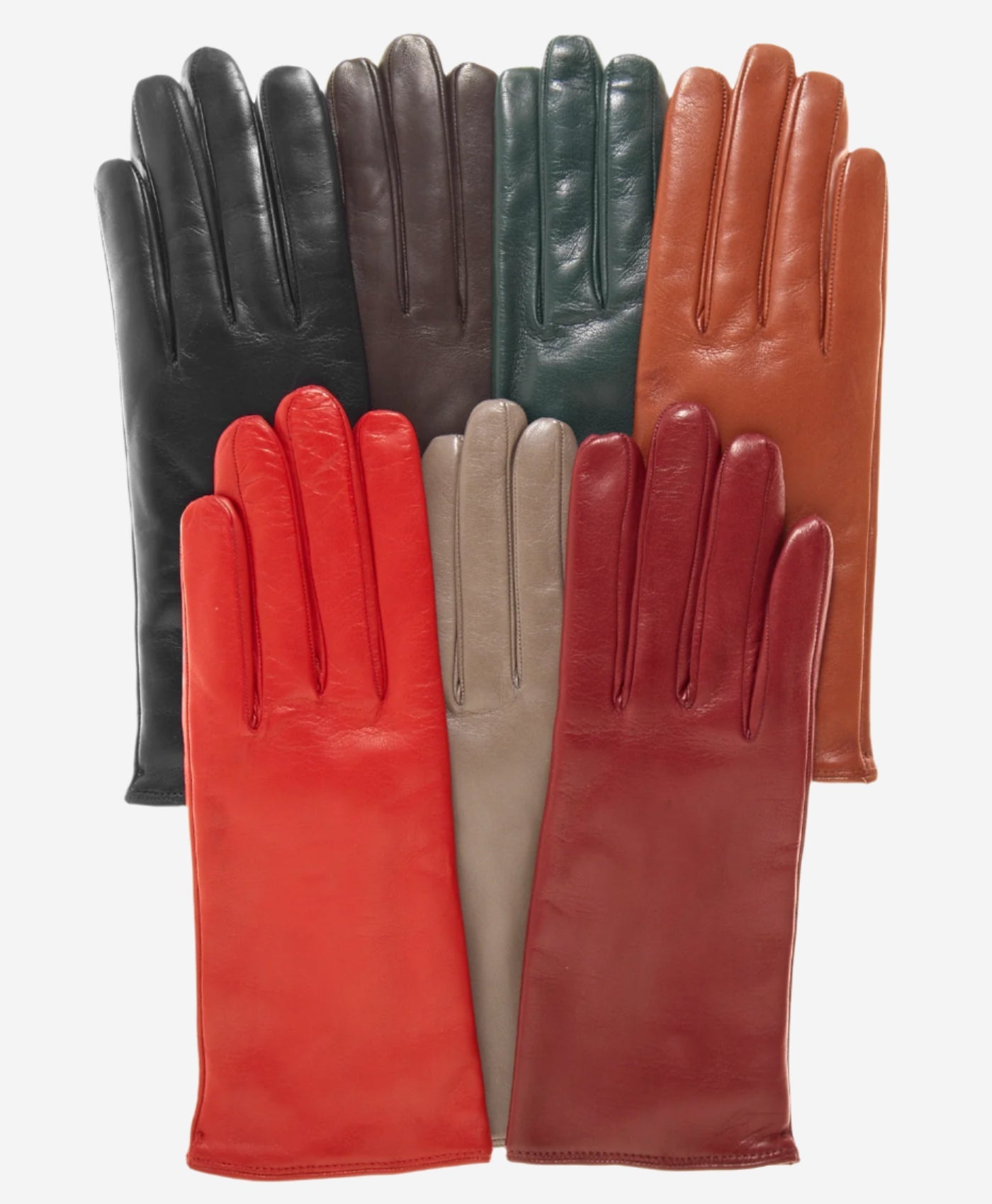 FC04 (black) - Women's Italian Cashmere Lined Leather Gloves